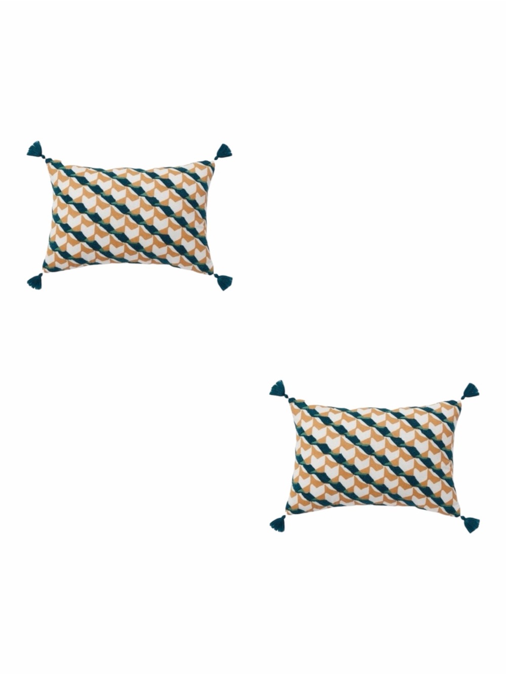 Threshold Geo Print Embroidered Throw Pillow Set of 2